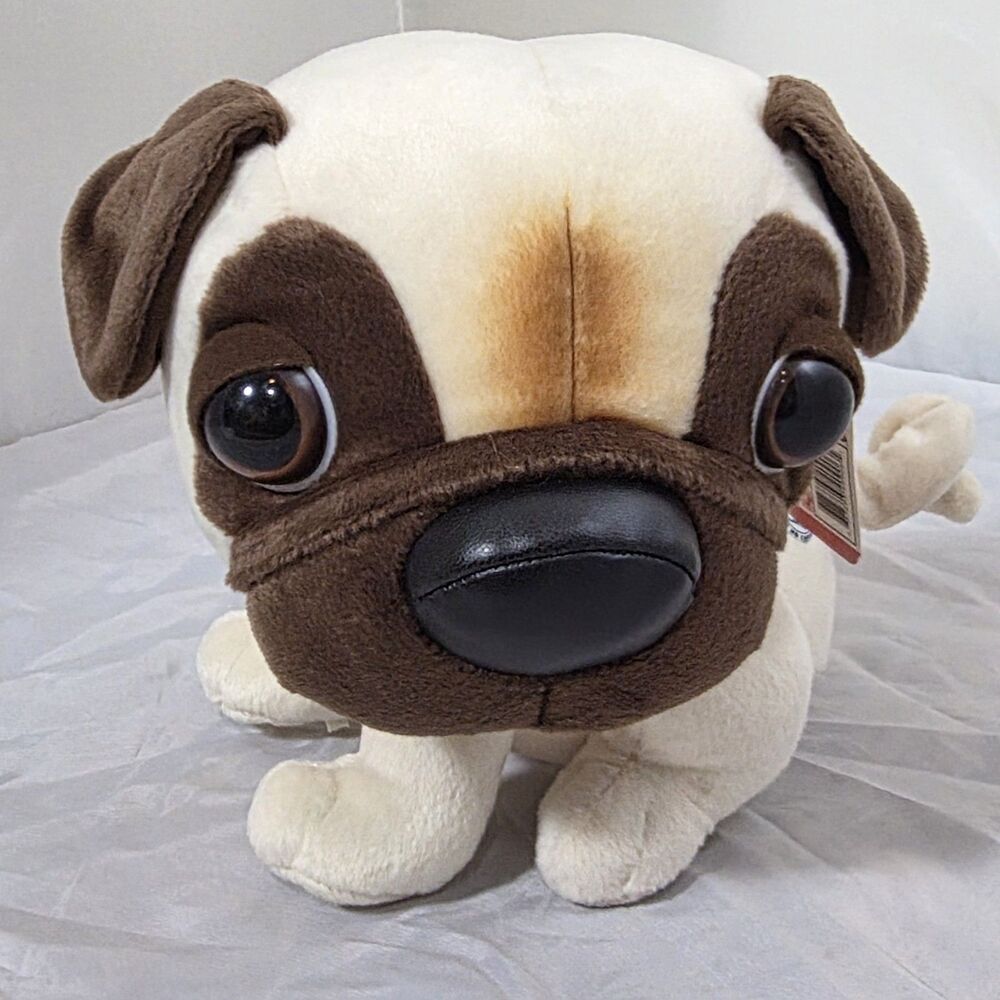 Vintage 2003 The Dog Artlist Collection Interactive Pug Plush Play Along 9" Tagg